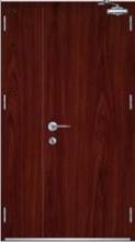 Cửa thép vân gỗ 2 cánh lệch SB-TVG 09