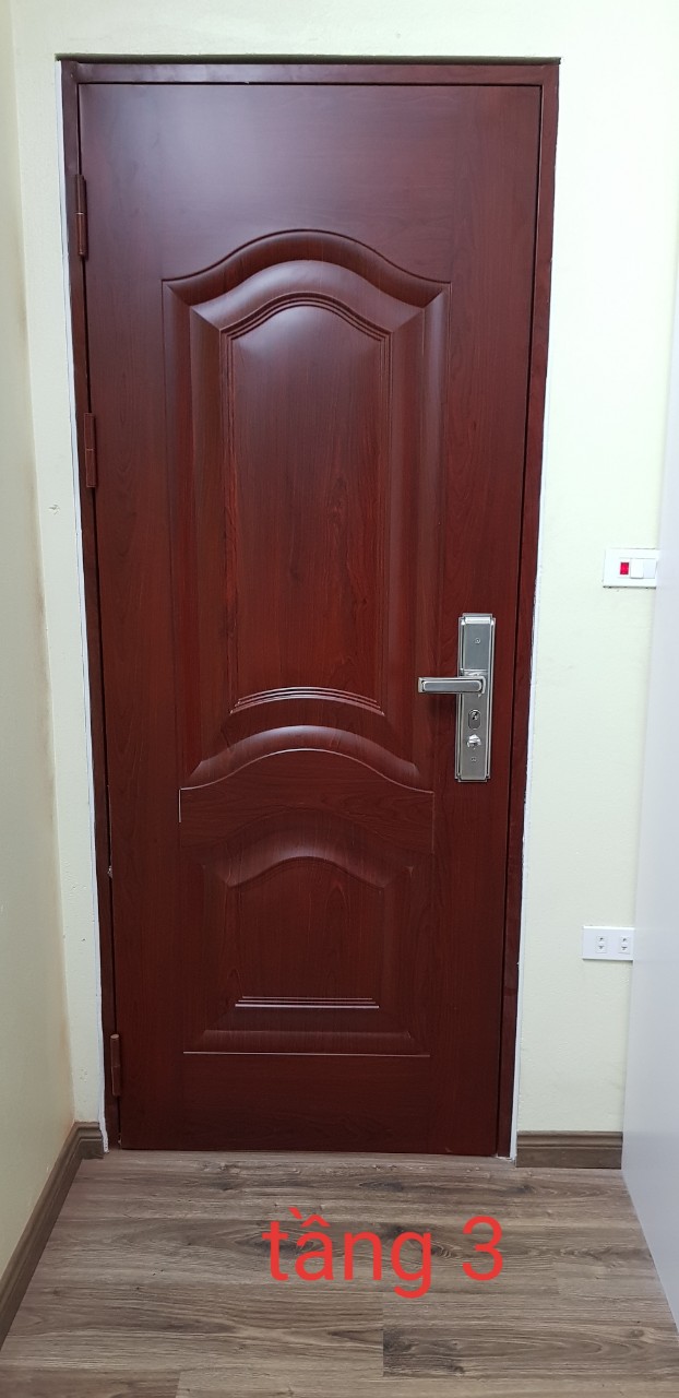 Công trình Đại Mỗ lắp đặt cửa thép vân gỗ